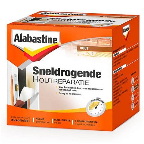 Voorbeeld van een houtreparatie met Alabastine Houtvuller