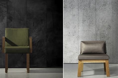 Afbeelding van verschillende soorten betonlook behang naast elkaar.