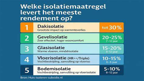 Infographic: Besparing per isolatiemaatregel