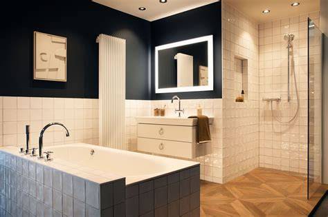 Infographic: Duurzame keuzes in een badkamer (waterbesparing, materialen, ventilatie)