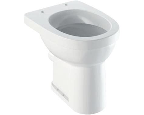 Meet- en installatieschema voor Geberit staand toilet met onderaansluiting