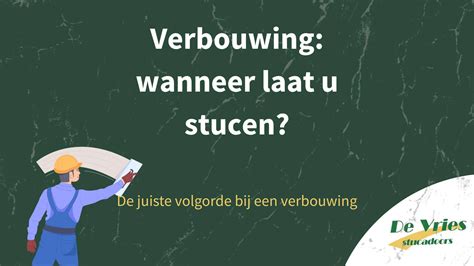 Infographic: volgorde werkzaamheden bij stucwerk met elektra