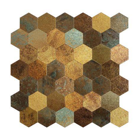 Afbeelding: hexagon tegels in verschillende kleuren en afwerkingen