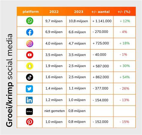 Overzicht van populaire social media kanalen en hun sterktes