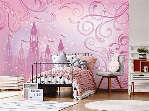 Prinsessen fotobehang op maat voor kinderkamer