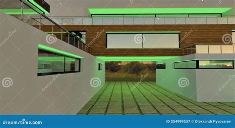 Foto van een drukgeïmpregneerde houtconstructie met groene tint