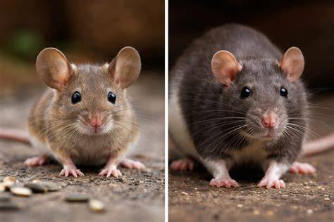 Diagram: verschil wespen, muizen, ratten en vlooien en hun sporen
