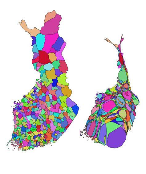 Cartogram: Voorraad en leveringslanden
