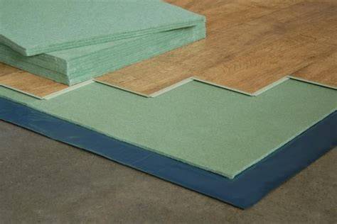 Groene ondervloer platen (7mm) voor laminaat of parket