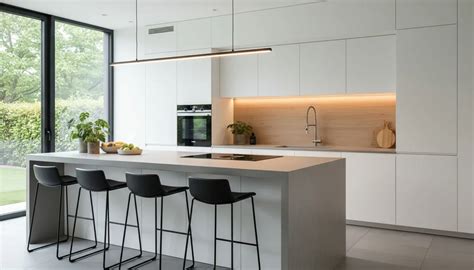 Infographic: materialen en lichtplanning voor moderne keuken