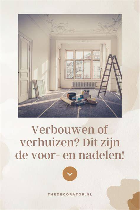 Infographic: Voor- en nadelen van verbouwen vs verhuizen