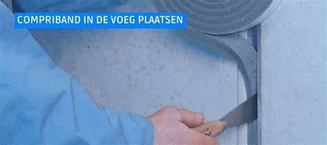 Infographic: Comprimerende werking van compriband en stap-voor-stap montage