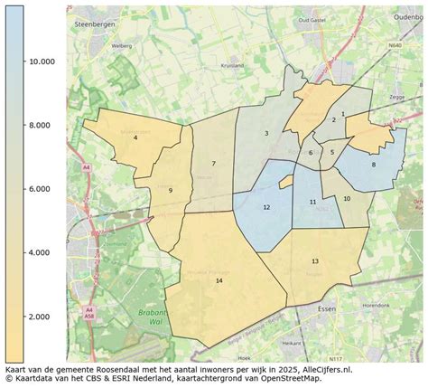 Roosendaal kaart met wijken en groenbeleid