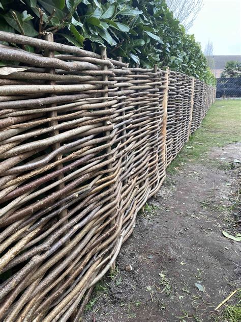Gevlochten Hazelaar Tuinscherm