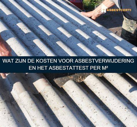 Diagram: kosten en stappen bij asbestverwijdering
