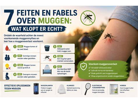 Infographic over muggen juist voorkomen en bestrijden