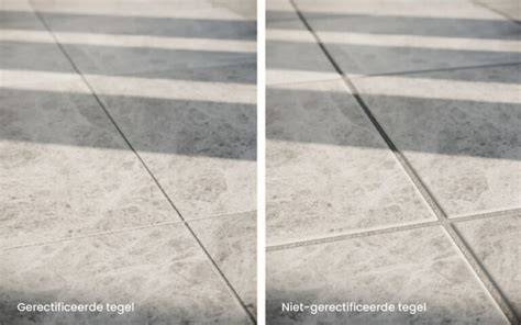 Infographic: Verschillen tussen gerectificeerde en niet-gerectificeerde tegels