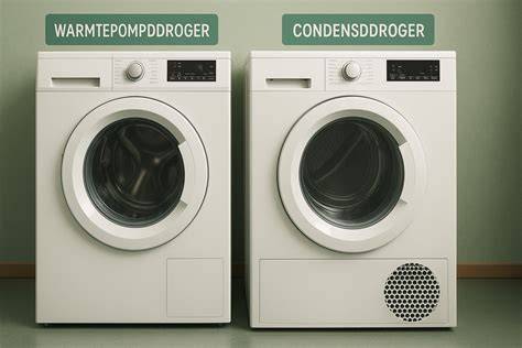 Infographic: werking van warmtepompdroger en condensdroger