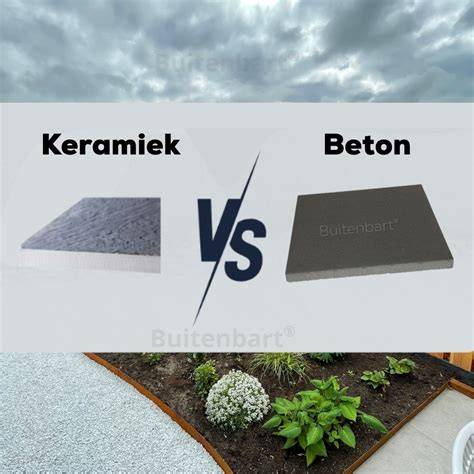 Illustratie: vergelijking betontegels vs keramische tegels