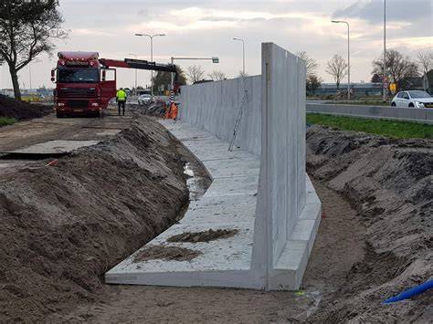 Vergelijking geluiddemping: schanskorf vs. betonnen scherm
