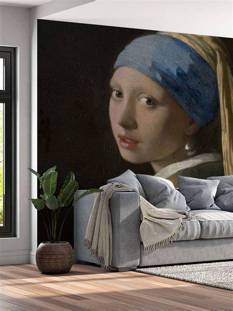 Fotobehang Meisje met de parel - voorbeeldweergave