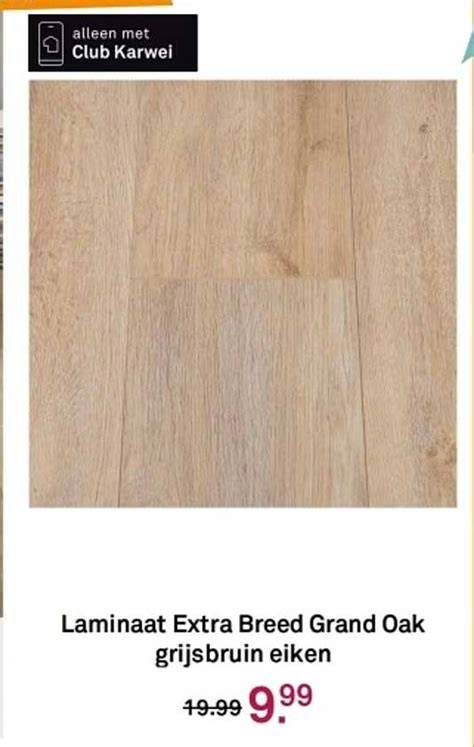 Infographic: Kenmerken Grand Oak grijsbruin eiken extra breed laminaat