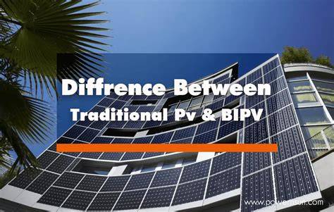 Infographic over Building Integrated PV (BIPV) en vergelijking opdak vs indak