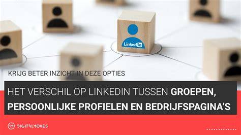 Diagram: relatie tussen profiel en bedrijfspagina