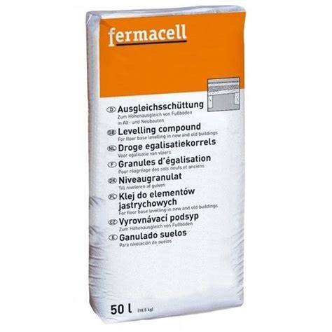 Foto van Fermacell droog egalisatiekorrels in zakken van 50 liter