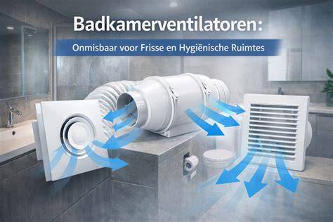 Polyvalente infographic: zone-indelingen en IP-bescherming voor badkamerventilatoren