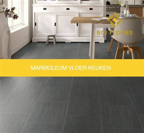 Infographic: onderhoudsschema Marmoleum in keuken