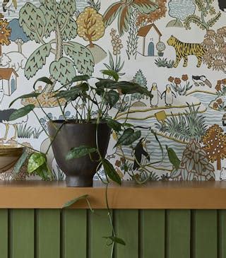 Voorbeelden van Little Greene behangontwerpen uit de London Wallpapers IV collectie