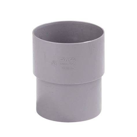 Witte PVC mof 80mm voor hemelwaterafvoer