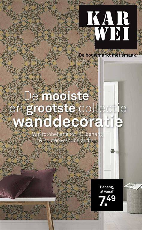 Infographic: Karwei behang assortiment en toepassingen