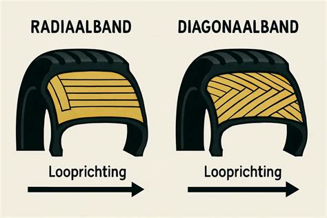 Voorbeeldvisual diagonaal vs. recht patroon