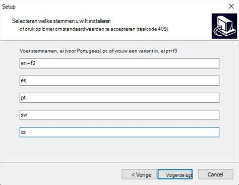 Installatiepad en stappen
