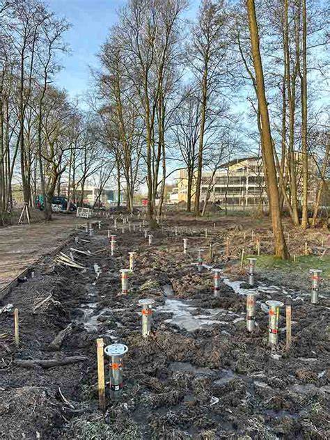 schroeffundering bij hoog grondwaterpeil
