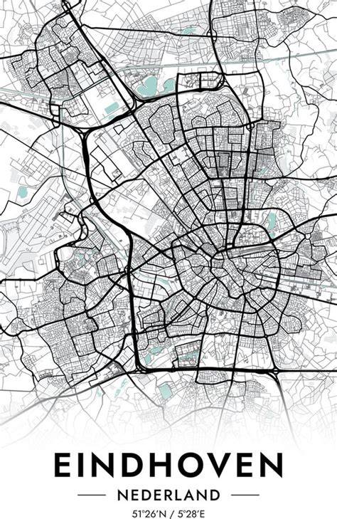 Kaart van Eindhoven met actieterrein van de dakdekkers