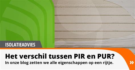 Voorbeelden van PUR- en PIR-isolatie