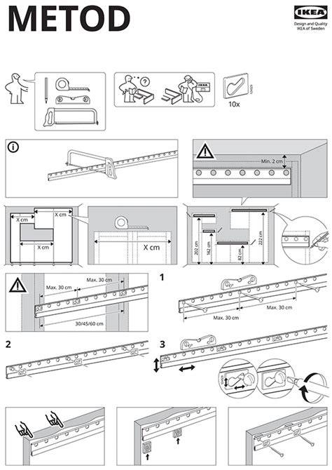 Infographic: overzicht van stappen bij montage van IKEA METOD plint
