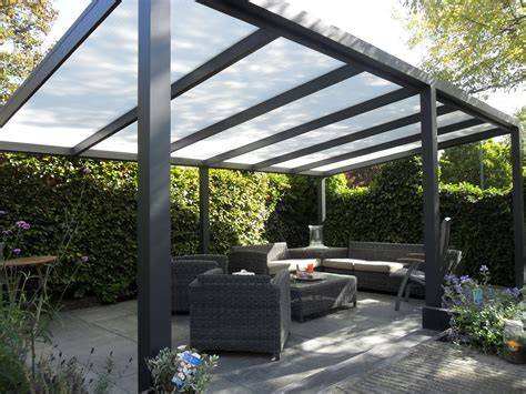 Diagram van installatiepunten voor buitentoepassingen (overkapping, veranda, pergola)