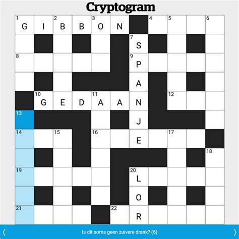 Infographic: Structuur van een cryptogram met voorbeeld van een cryptoniem