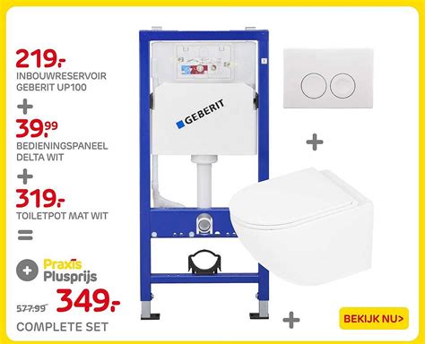 Geberit UP100 productafbeelding en installatieoverzicht