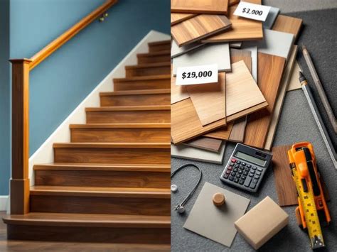 Diagram: factoren die de prijs van traprenovatie bepalen (vorm, treden, materiaal, afwerking, accessoires)
