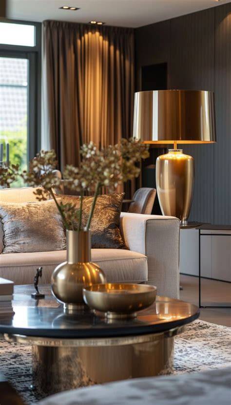 Gouden accenten in een modern interieur
