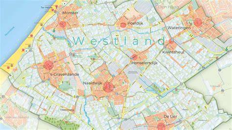 Kaart: Westland en omliggende gebieden met isolatie-regelingen