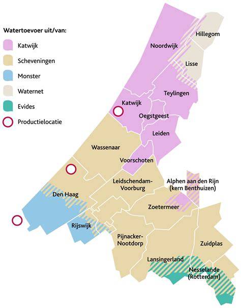 Kaart: Leveringsgebied en levertijden
