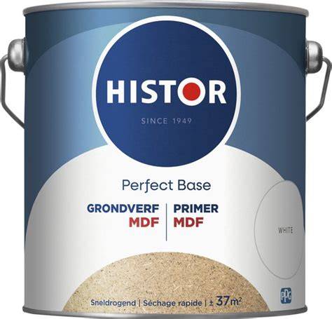 Diagram: Verflagen voor MDF - primer, grondverf en afwerklaag