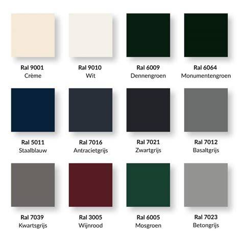 Voorbeeldicoon: RAL kleuren kiezen voor gevelbekleding