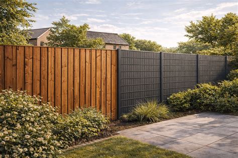 Vergelijking: houten schutting vs. dubbelstaafmat hekwerk